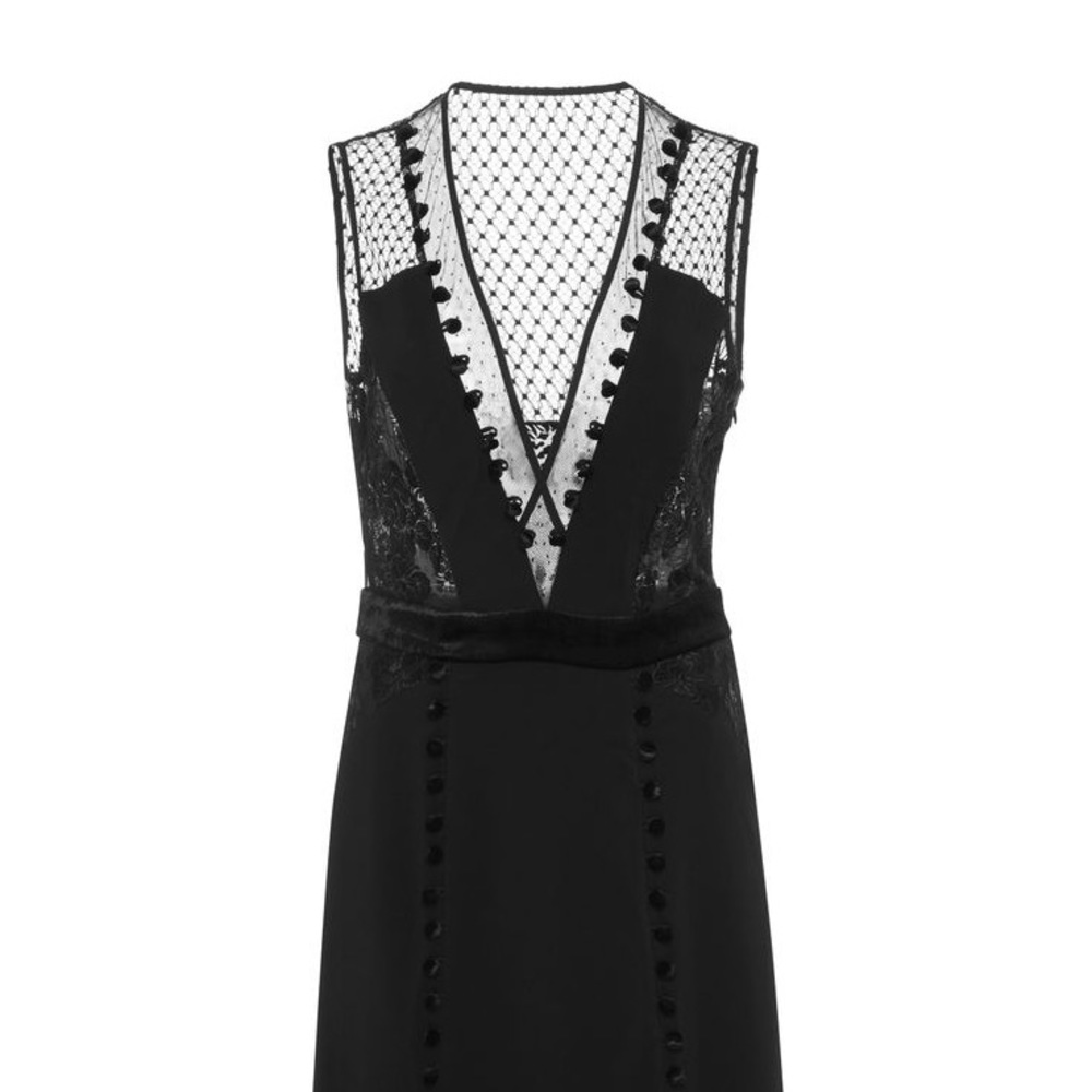 A.L.C Harlow Velvet Button Dress
